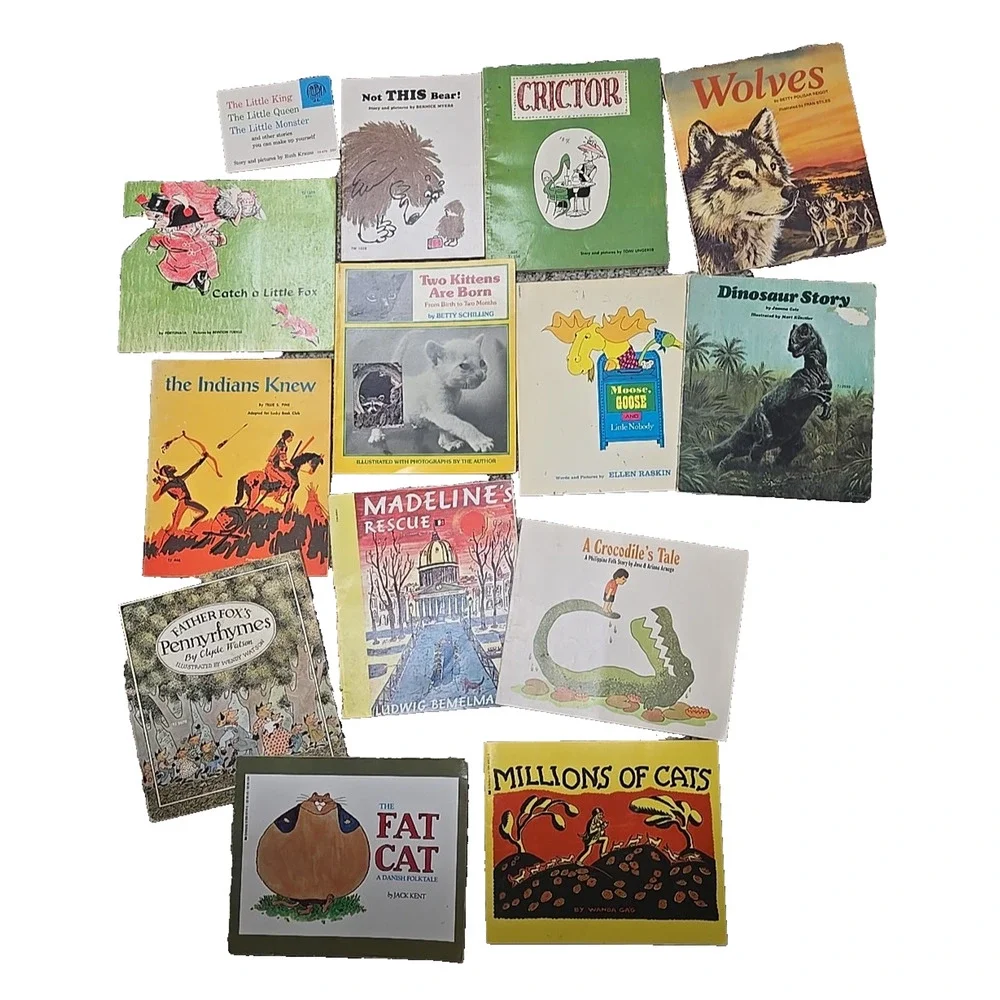 Lot of 14 Vintage Mixed Authors Fiction Softcover Kids‎ Children's Story Books